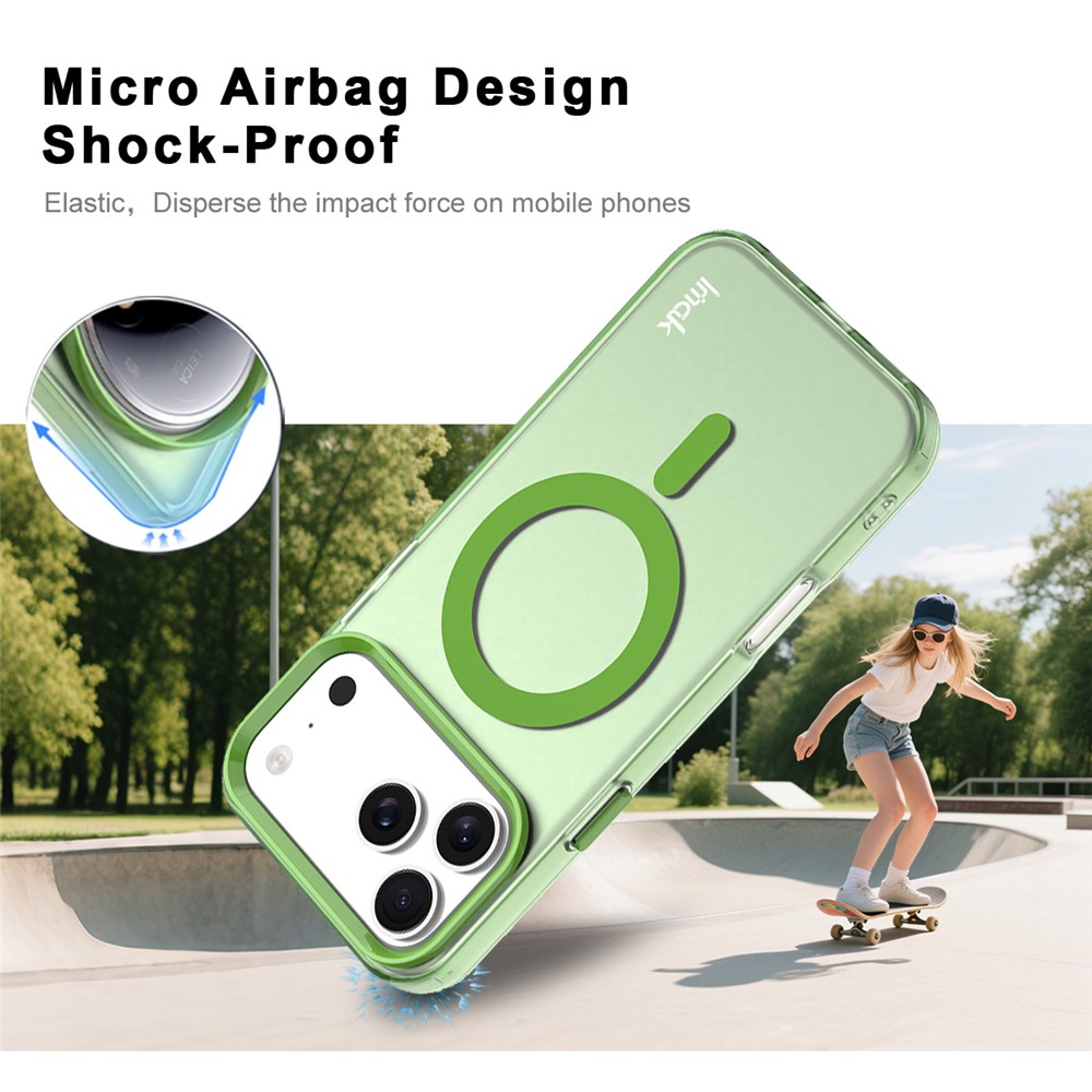 IMAK IMAK iPhone 17 Pro Max Skal MagSafe Anti Drop Grön