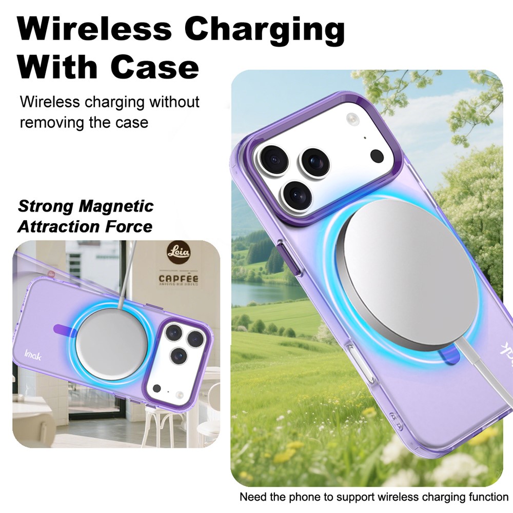 IMAK IMAK iPhone 17 Pro Max Skal MagSafe Anti Drop Lila