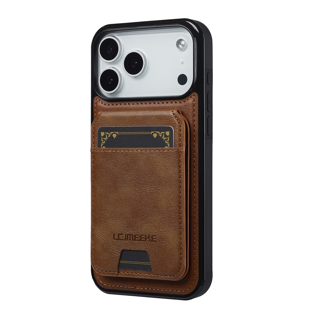 LC.IMEEKE LC.IMEEKE iPhone 17 Pro Max Skal Med Avtagbar Korthållare Läder