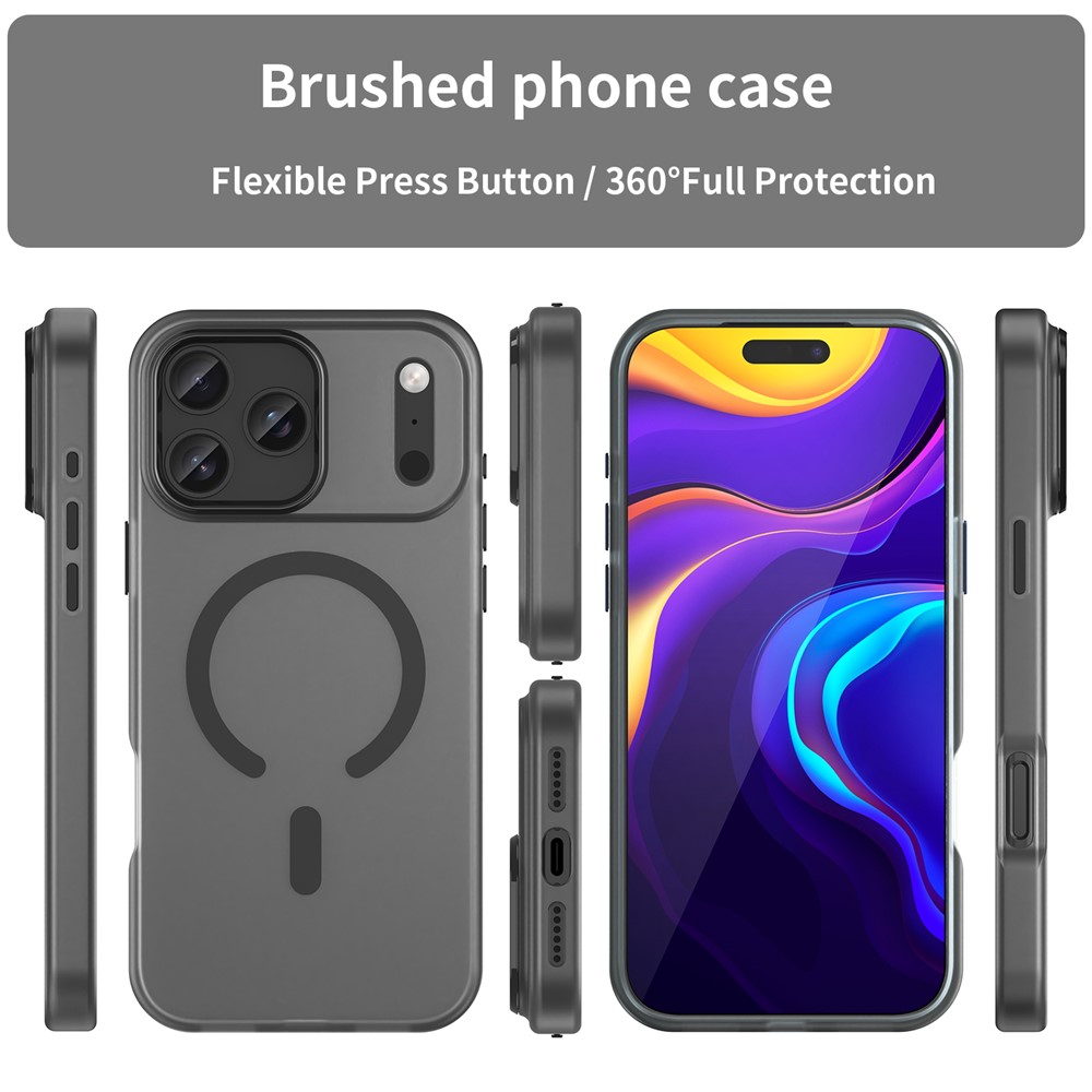  iPhone 17 Pro Max Skal MagSafe Hybrid Svart