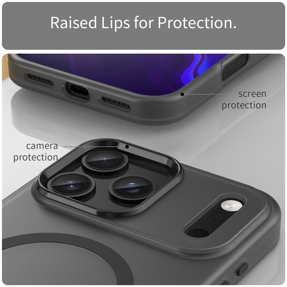  iPhone 17 Pro Max Skal MagSafe Hybrid Svart