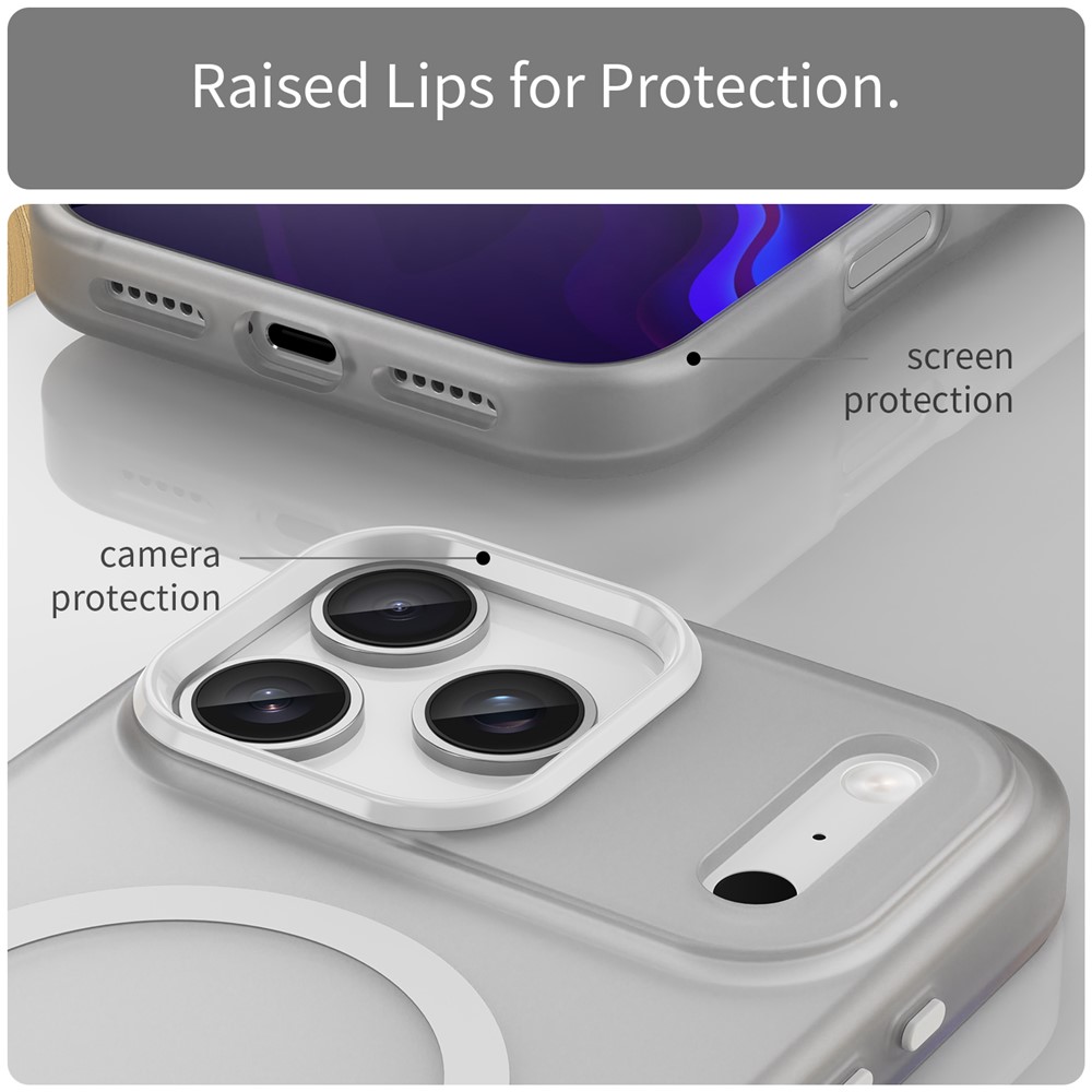  iPhone 17 Pro Max Skal MagSafe Hybrid Vit