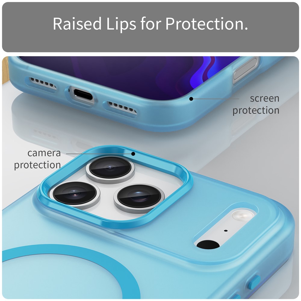  iPhone 17 Pro Max Skal MagSafe Hybrid Blå