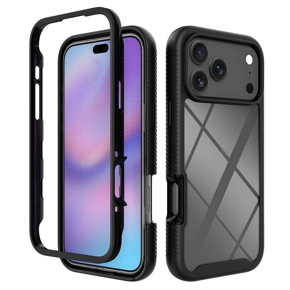  iPhone 17 Pro Max Skal Hybrid Shockproof Svart