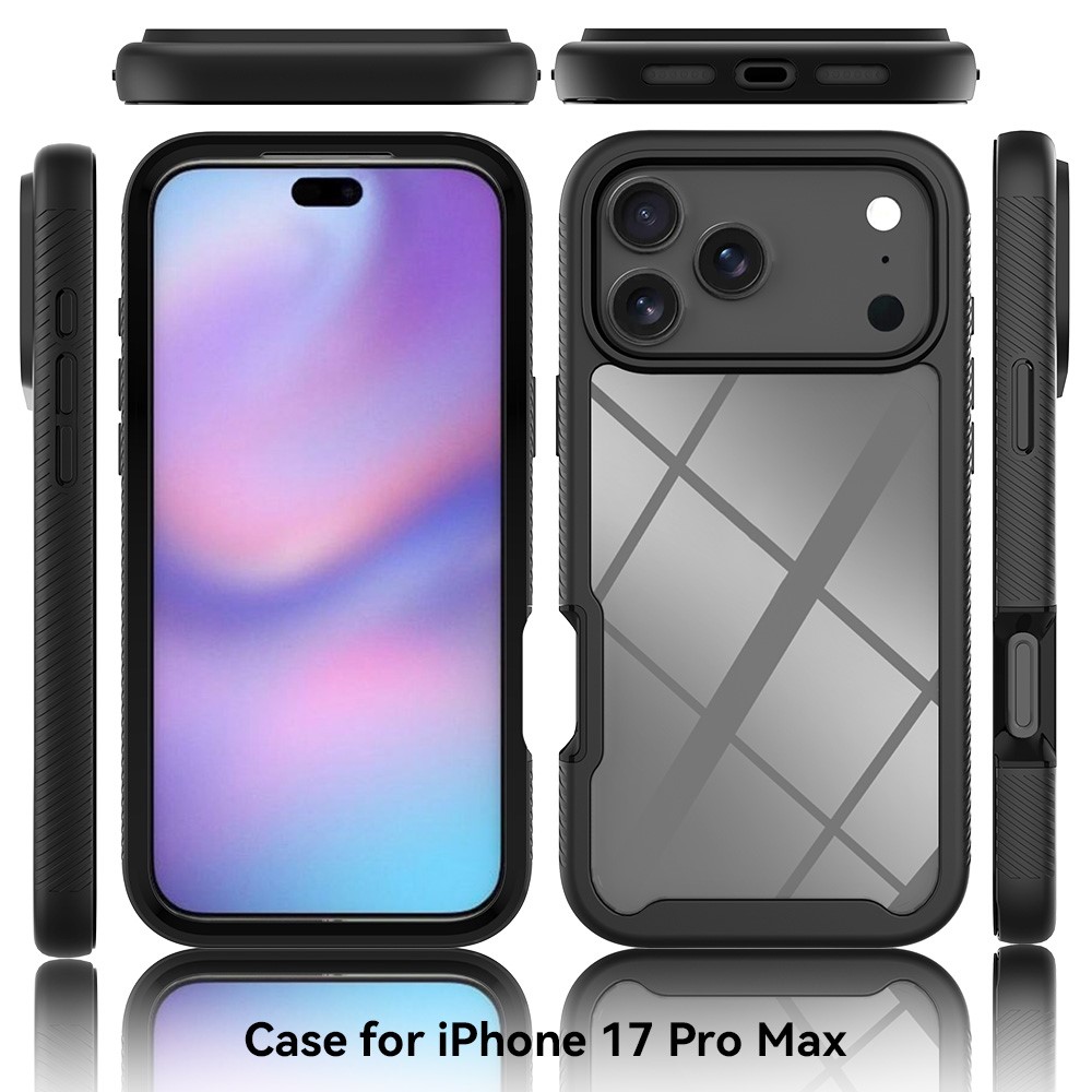  iPhone 17 Pro Max Skal Hybrid Shockproof Svart