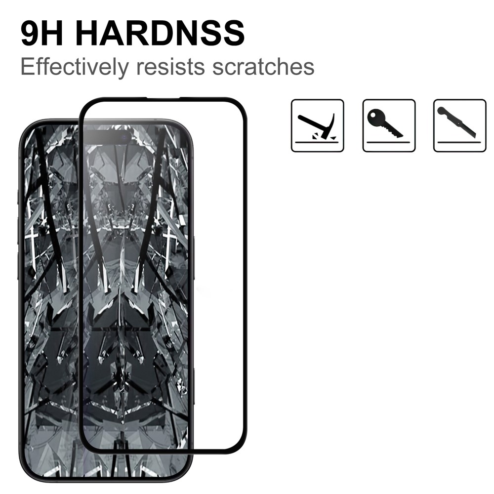  iPhone 17 Pro Max Skärmskydd Heltäckande Härdat Glas