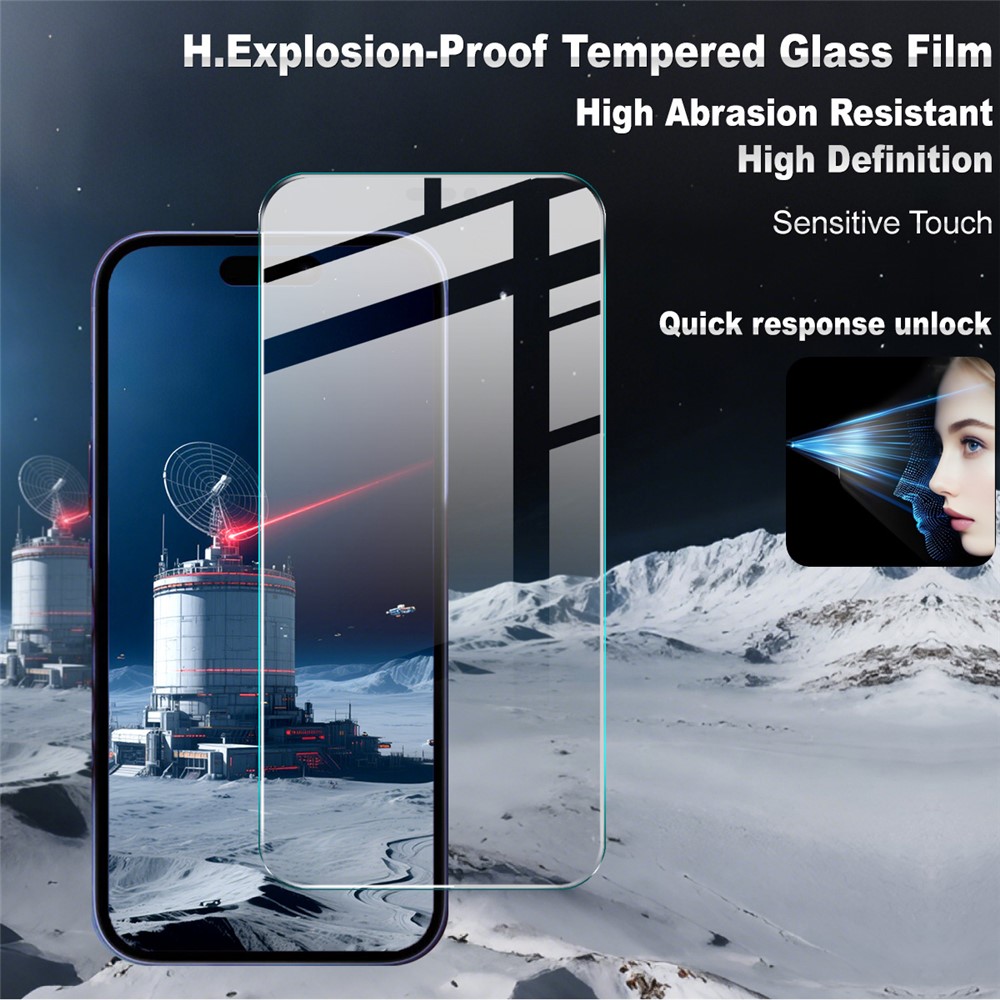 IMAK IMAK iPhone 17 Pro Max Skärmskydd Härdat Glas