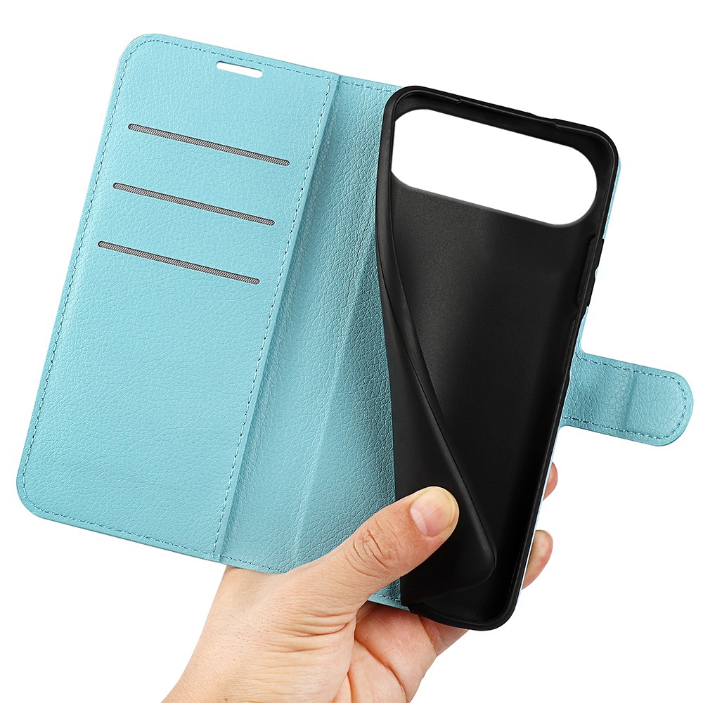  iPhone Air Fodral Litchi Läder Blå