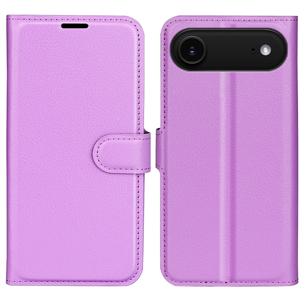  iPhone Air Fodral Litchi Läder Lila