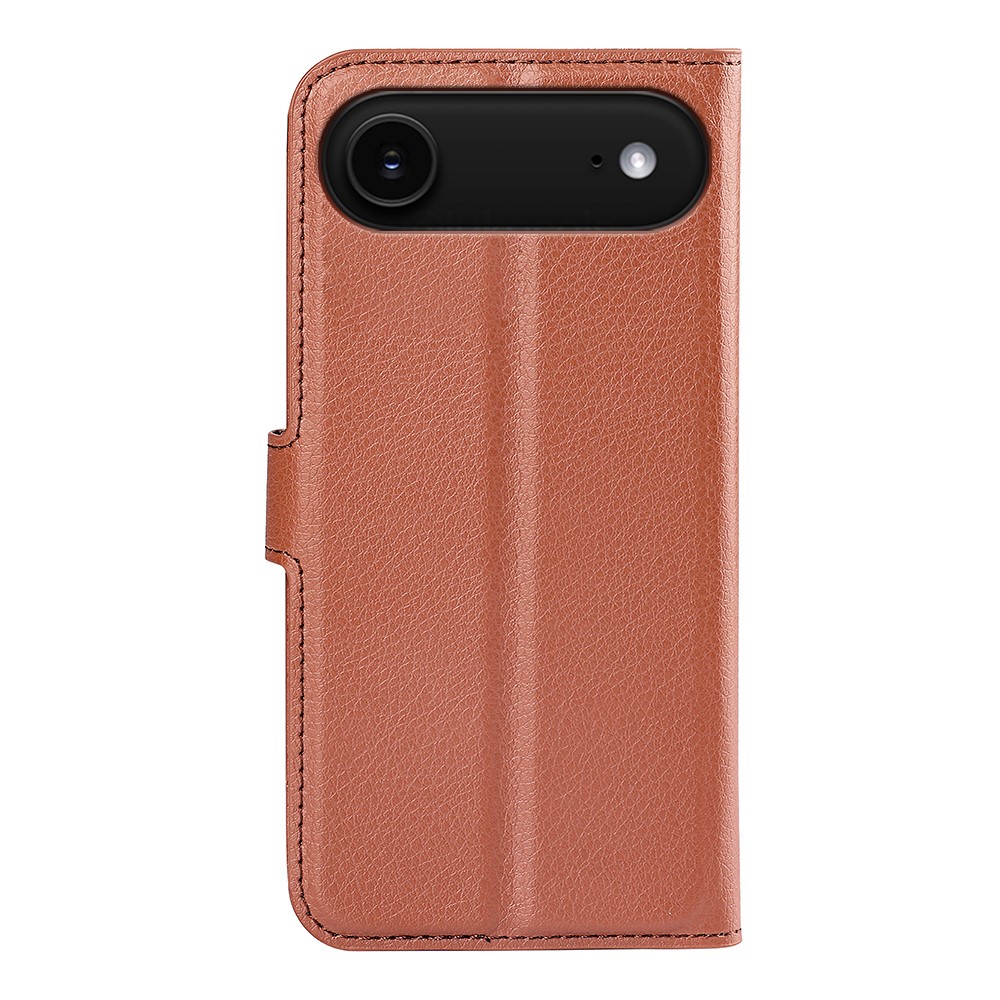  iPhone Air Fodral Litchi Läder Brun