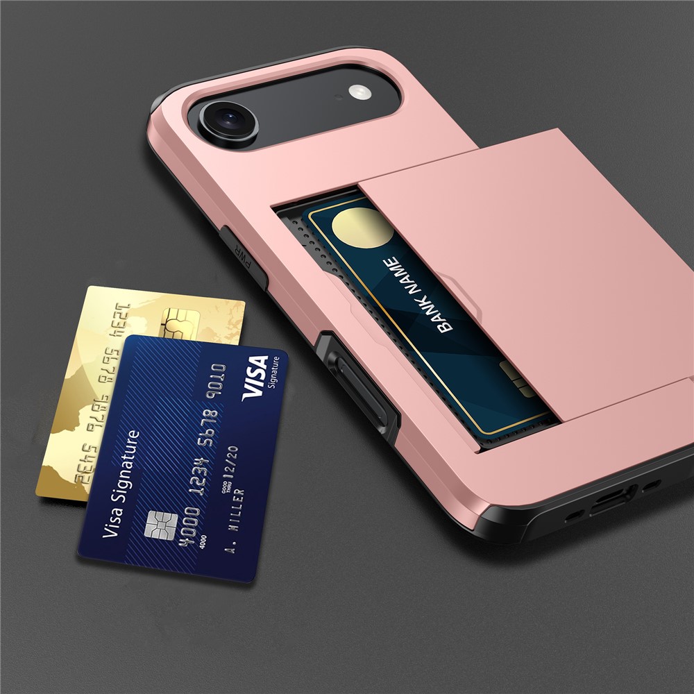  iPhone Air Skal Hybrid Med Kortfack Grön