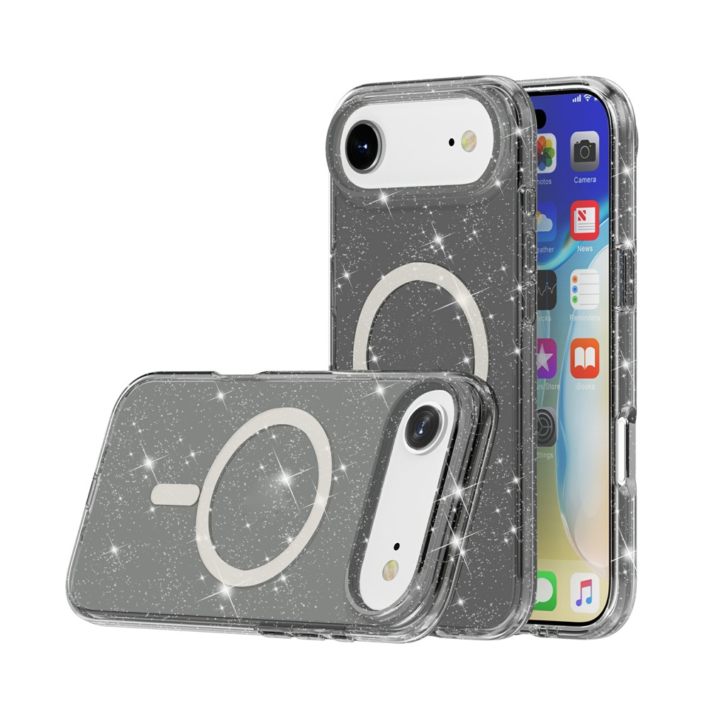  iPhone Air Skal MagSafe Glitter Svart