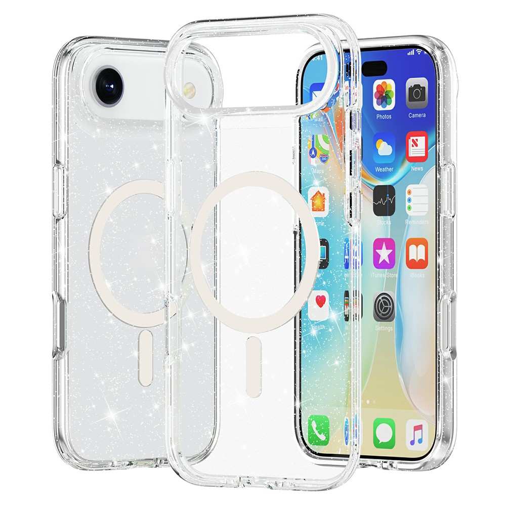  iPhone Air Skal MagSafe Glitter Transparent