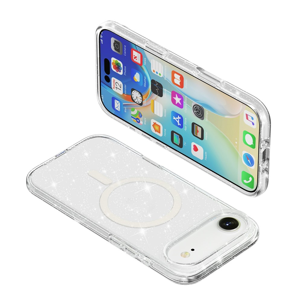  iPhone Air Skal MagSafe Glitter Transparent