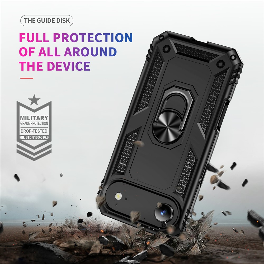  iPhone Air Skal Shockproof Hybrid Ring Svart