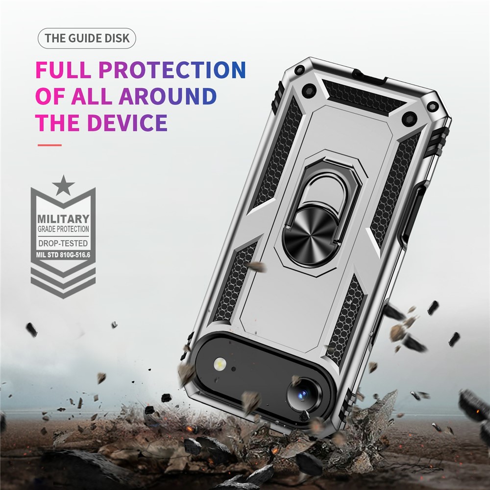  iPhone Air Skal Shockproof Hybrid Ring Silver