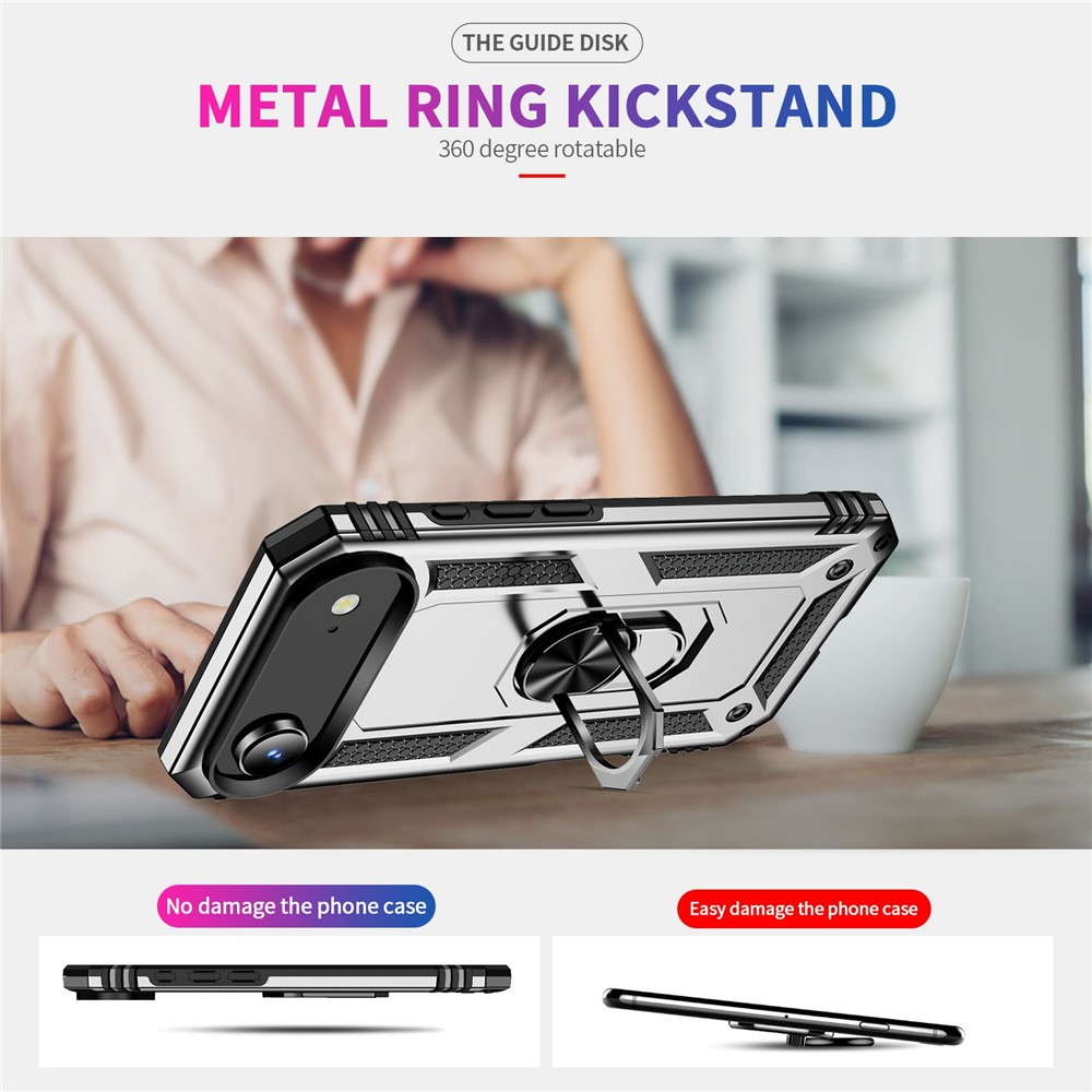  iPhone Air Skal Shockproof Hybrid Ring Silver