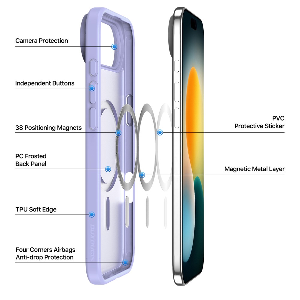 DUX DUCIS DUX DUCIS iPhone Air Skal MagSafe Yind Series Lila