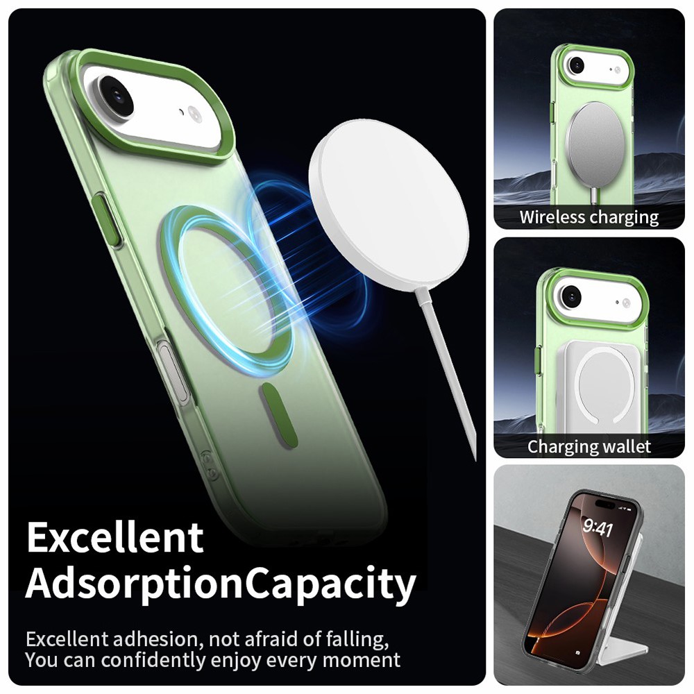  iPhone Air Skal Magsafe Hybrid Grön