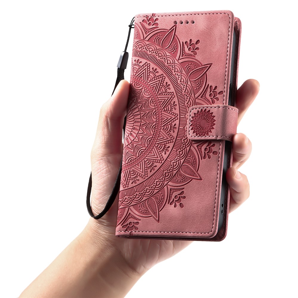  iPhone Air Fodral Mandala Läder Roséguld