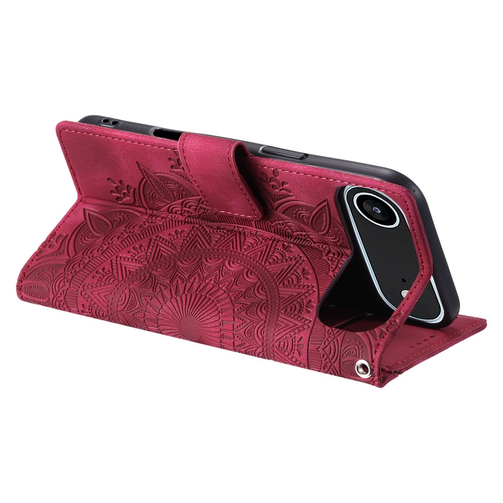  iPhone Air Fodral Mandala Läder Rosa