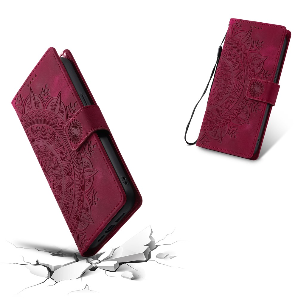  iPhone Air Fodral Mandala Läder Rosa