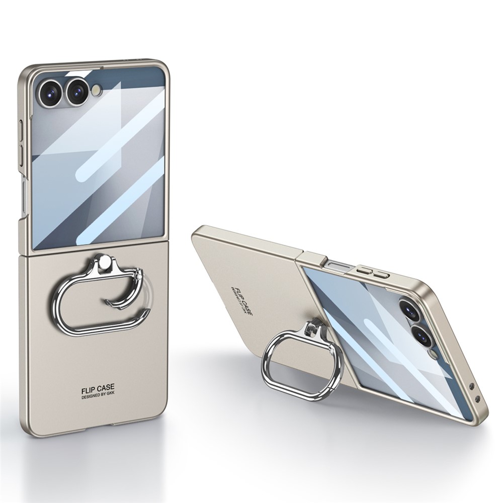 GKK GKK Galazy Z Flip 7 Skal Kickstand Hybrid Titanium Grey