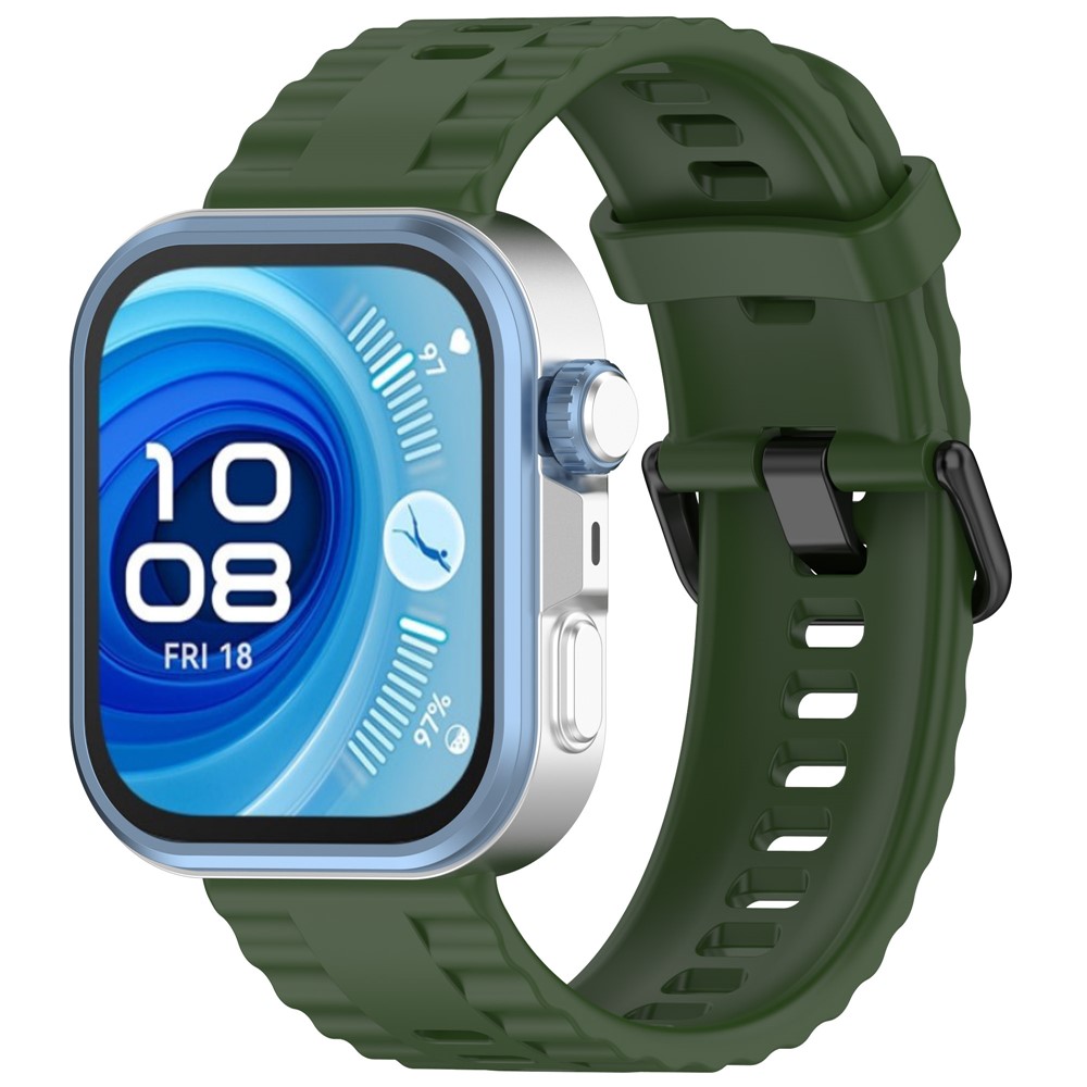  Huawei Watch Fit 4 Pro / 4 / 3 Armband Silikon Militär Grön