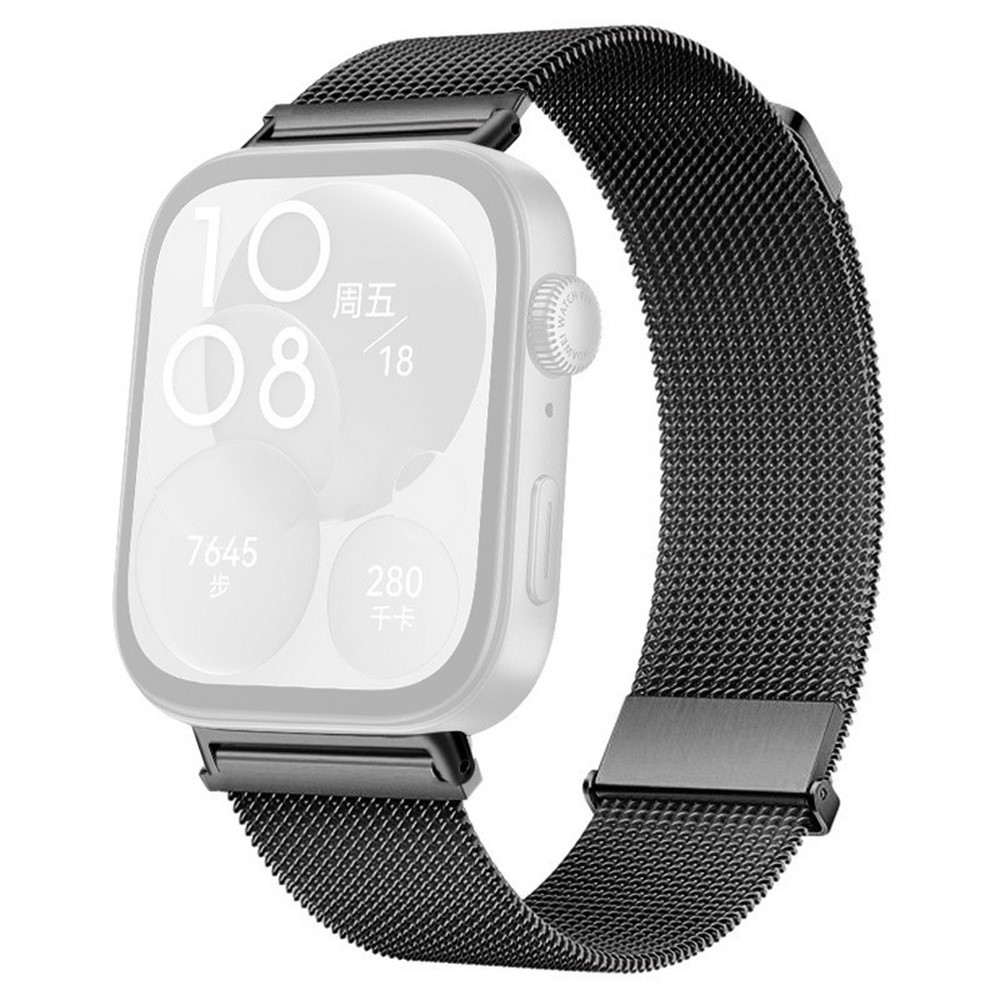  Huawei Watch Fit 4 Pro / 4 / 3 Klockarmband Milanese Mörk Grå