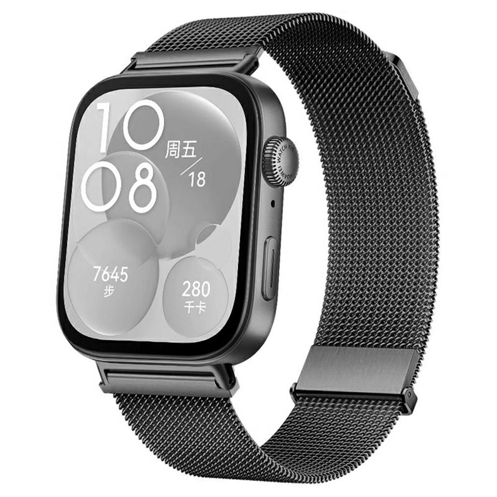  Huawei Watch Fit 4 Pro / 4 / 3 Klockarmband Milanese Mörk Grå