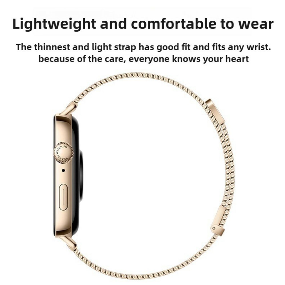  Huawei Watch Fit 4 Pro / 4 / 3 Klockarmband Milanese Mörk Grå