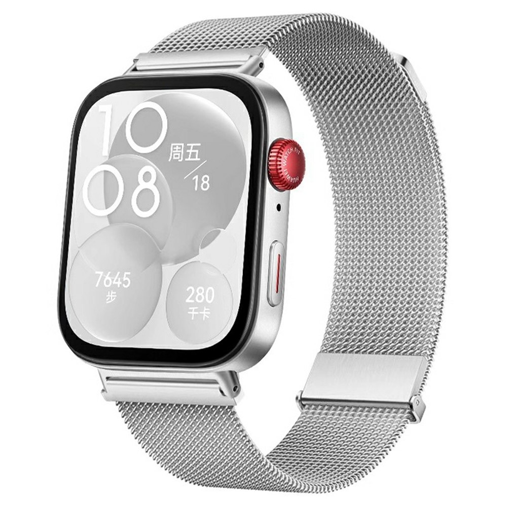  Huawei Watch Fit 4 Pro / 4 / 3 Klockarmband Milanese Silver