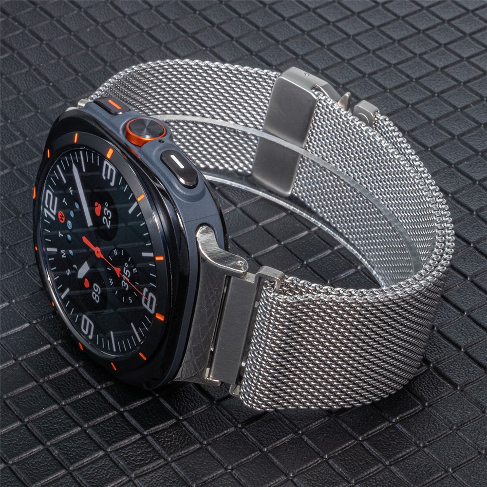  Galaxy Watch Ultra 47 mm Armband Milanese Silver