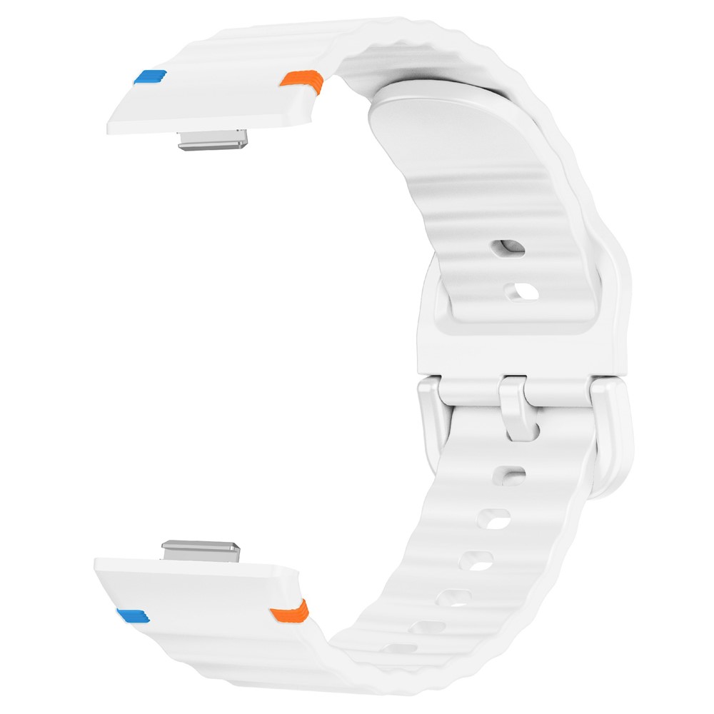  Huawei Watch Fit 4 Pro / 4 / 3 Klockarmband Wave Silikon Vit