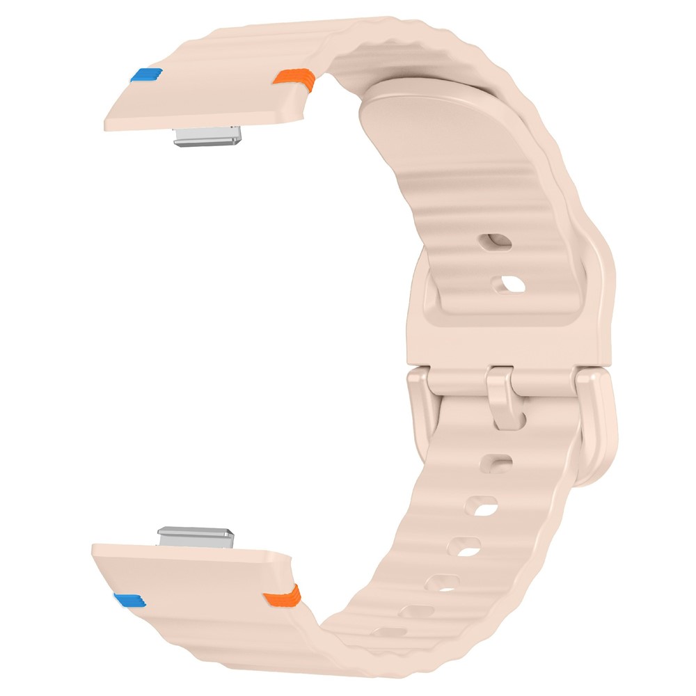  Huawei Watch Fit 4 Pro / 4 / 3 Klockarmband Wave Silikon Rosa