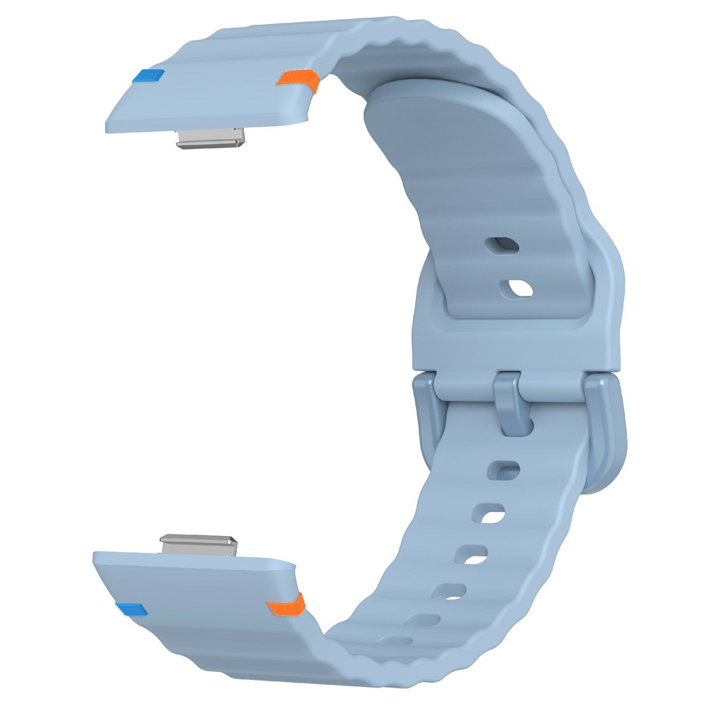  Huawei Watch Fit 4 Pro / 4 / 3 Klockarmband Wave Silikon Blå
