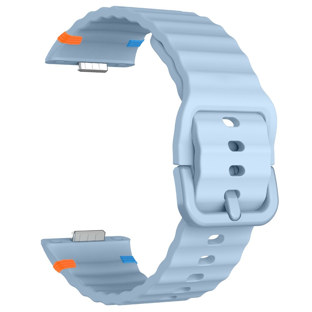  Huawei Watch Fit 4 Pro / 4 / 3 Klockarmband Wave Silikon Blå