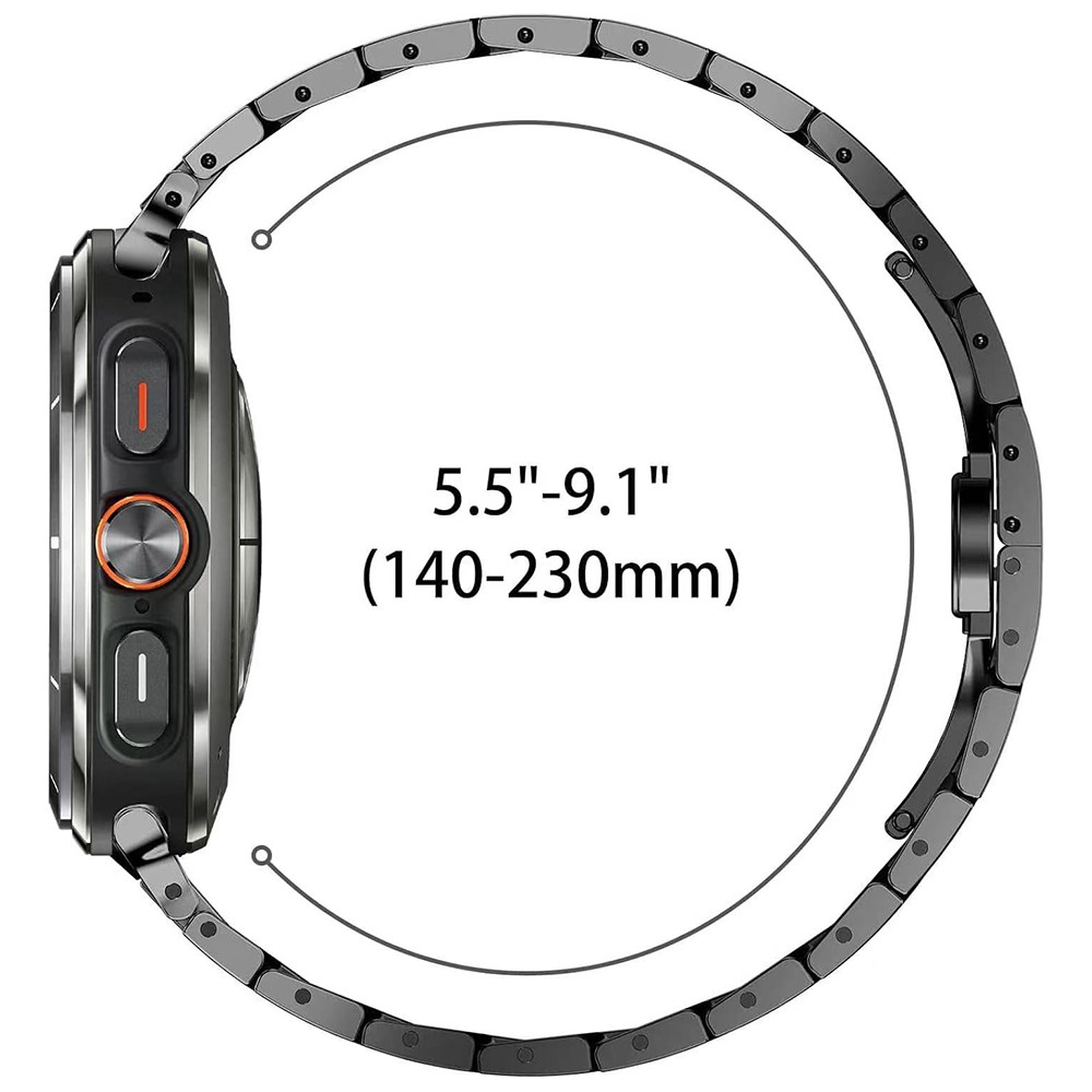  Galaxy Watch 8 46/44/40 mm Armband Metall Svart