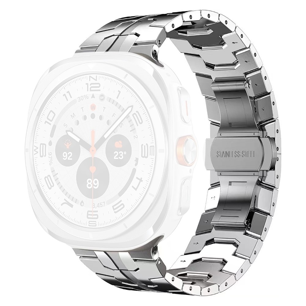  Galaxy Watch Ultra (2025) / 47 mm Armband Metall Silver
