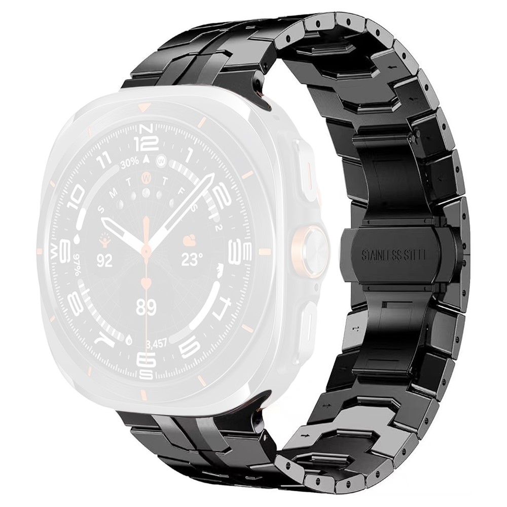  Galaxy Watch Ultra (2025) / 47 mm Armband Metall Svart