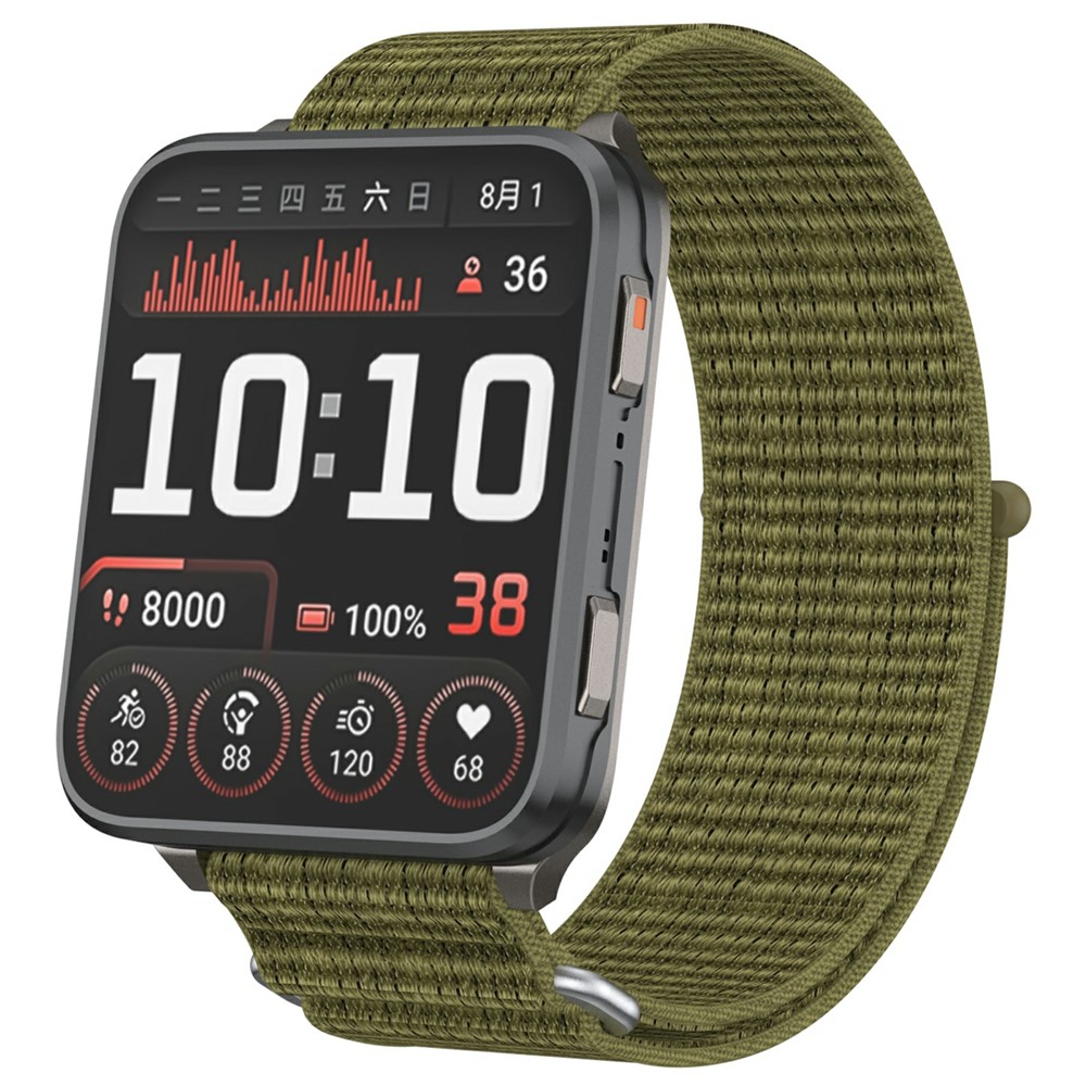  Garmin Venu X1 Armband Nylon Loop Oliv Grön