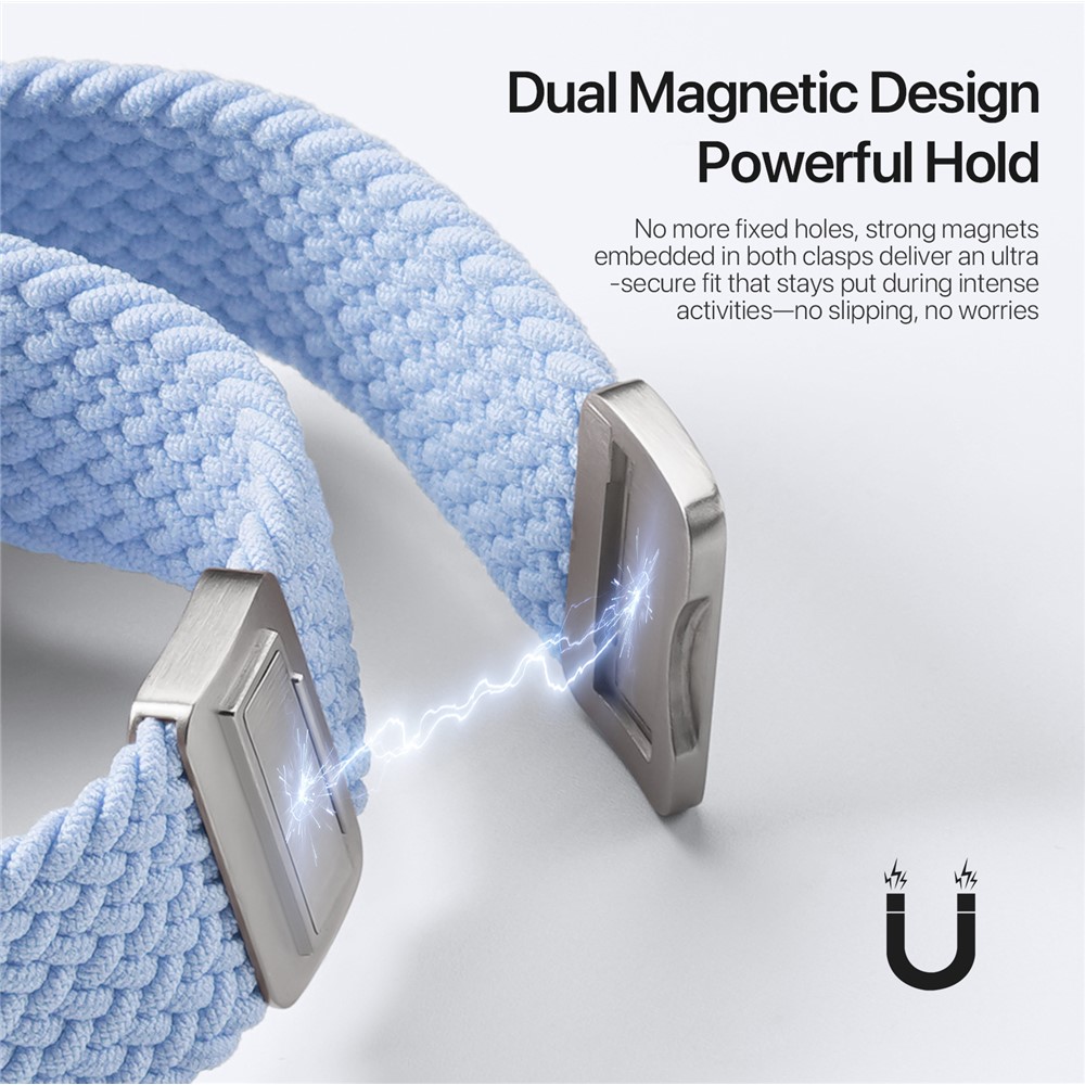 DUX DUCIS DUX DUCIS Apple Watch 38/40/41/42 mm Armband Flätat Blå