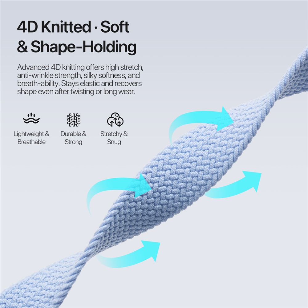 DUX DUCIS DUX DUCIS Apple Watch 38/40/41/42 mm Armband Flätat Blå