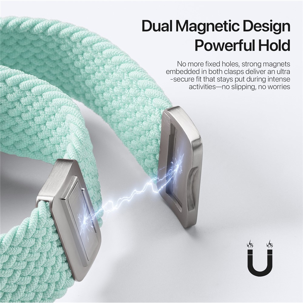 DUX DUCIS DUX DUCIS Apple Watch 38/40/41/42 mm Armband Flätat Grön