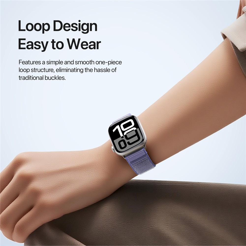 DUX DUCIS DUX DUCIS Apple Watch 38/40/41/42 mm Armband Nylon Loop Lila