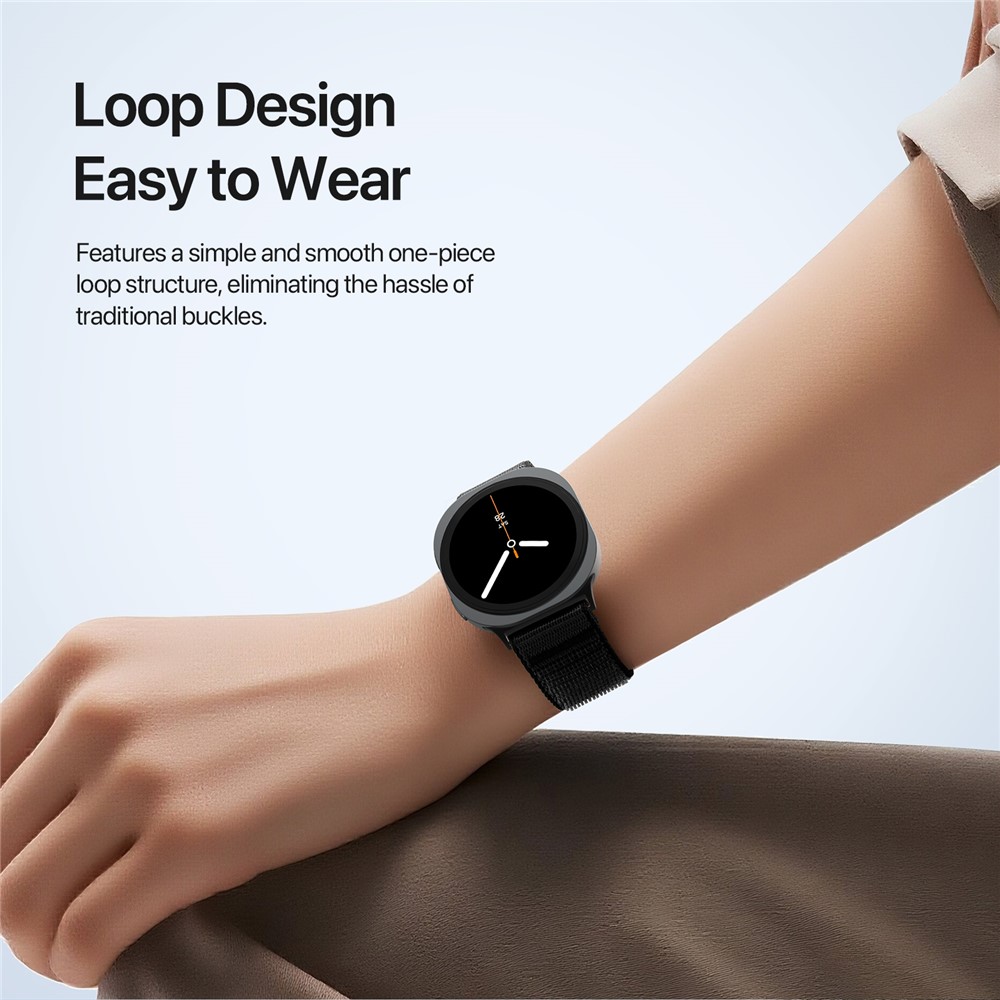 DUX DUCIS DUX DUCIS Galaxy Watch 8 46/44/40 mm Armband Nylon Loop Svart