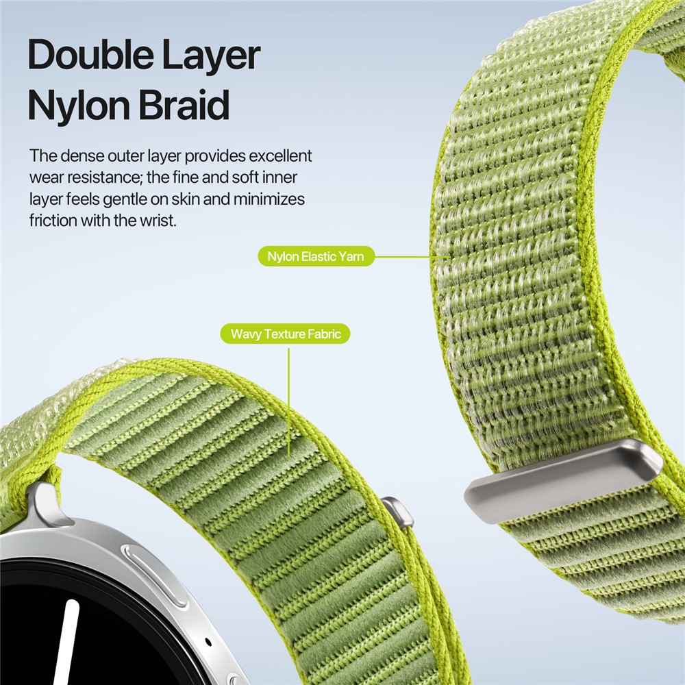 DUX DUCIS DUX DUCIS Galaxy Watch 8 46/44/40 mm Armband Nylon Loop Grön