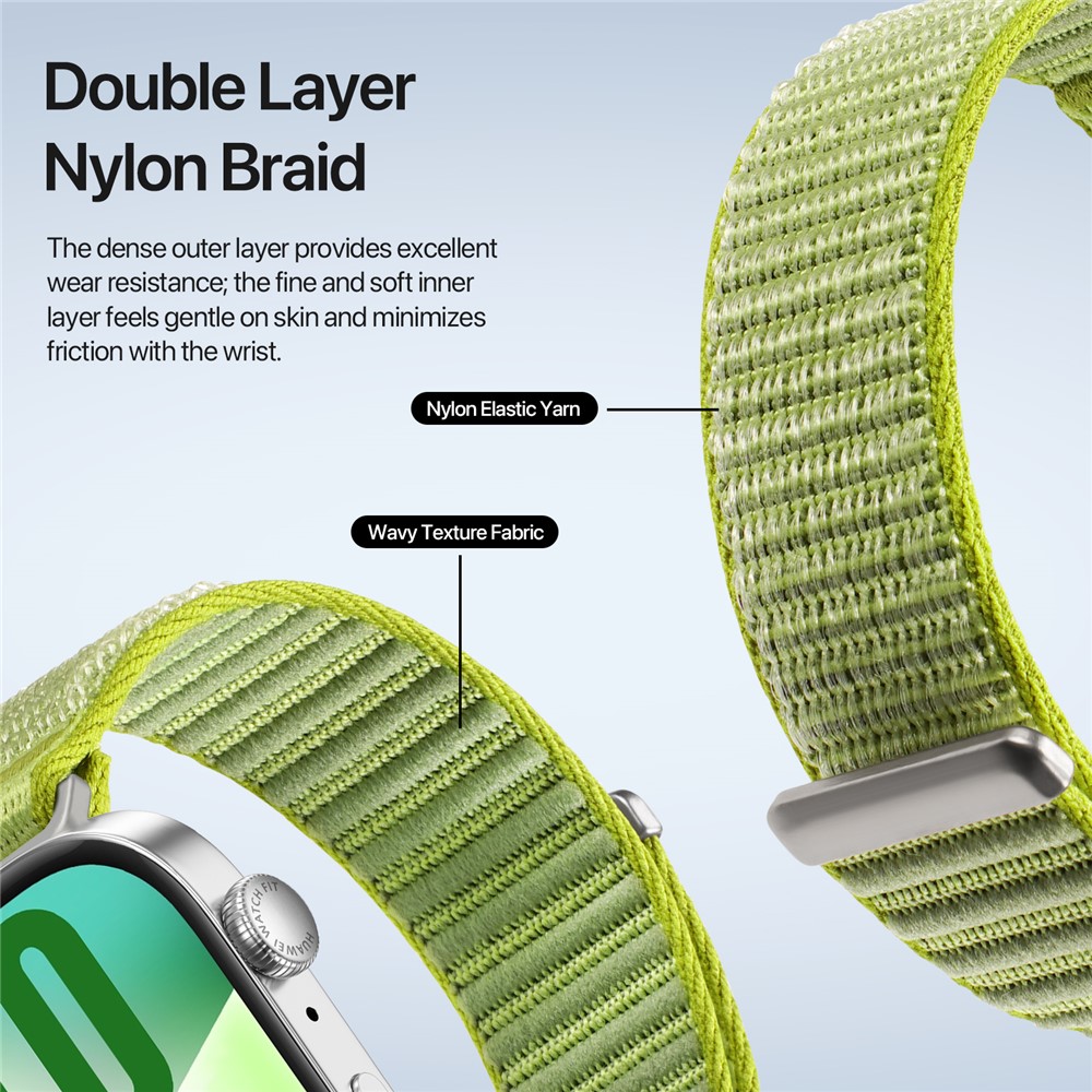 DUX DUCIS DUX DUCIS Huawei Watch Fit 4 Pro/4/3 Armband Nylon Loop Grön