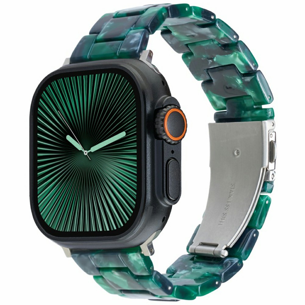 LEMONDA LEMONDA Apple Watch 42/44/45/46/49 mm Armband Resin Grön