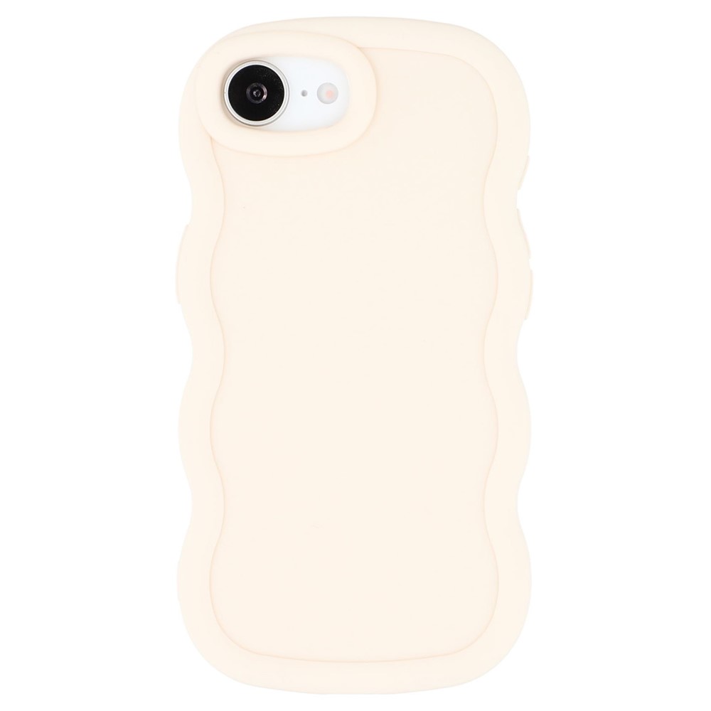  iPhone 17e / 16e Mobilskal Wavy Off White